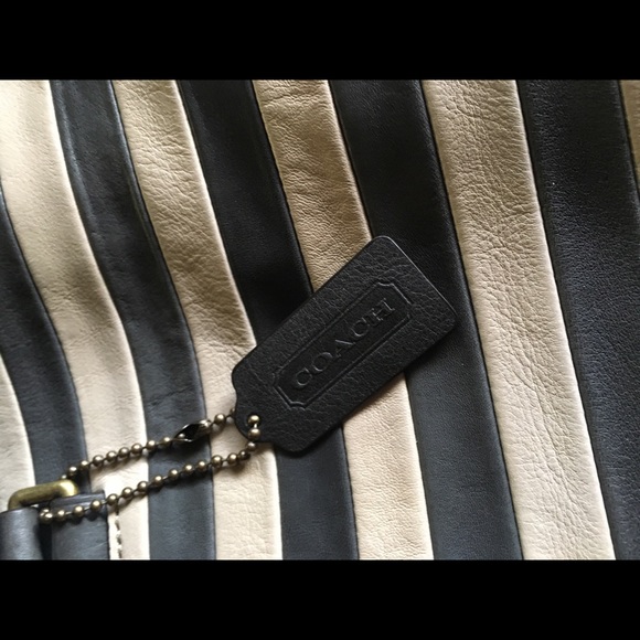 Coach leather Bleecker Bar Stripe Day Tote - Picture 3 of 5